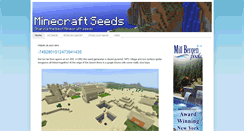 Desktop Screenshot of minecraftseeds.info